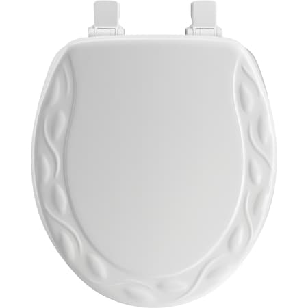 Mayfair Mayfair by Bemis Ivy Round White Enameled Wood Toilet Seat 34EC 000